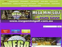 Tablet Screenshot of megaminigolf.com.au